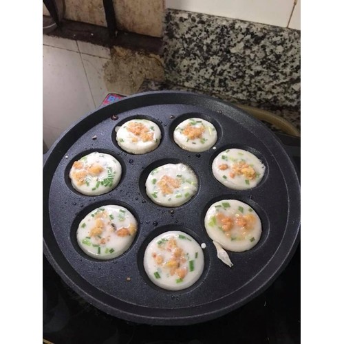 Chảo Đổ Bánh Khọt, Bánh Căn 8/10 Lỗ Chống Dính