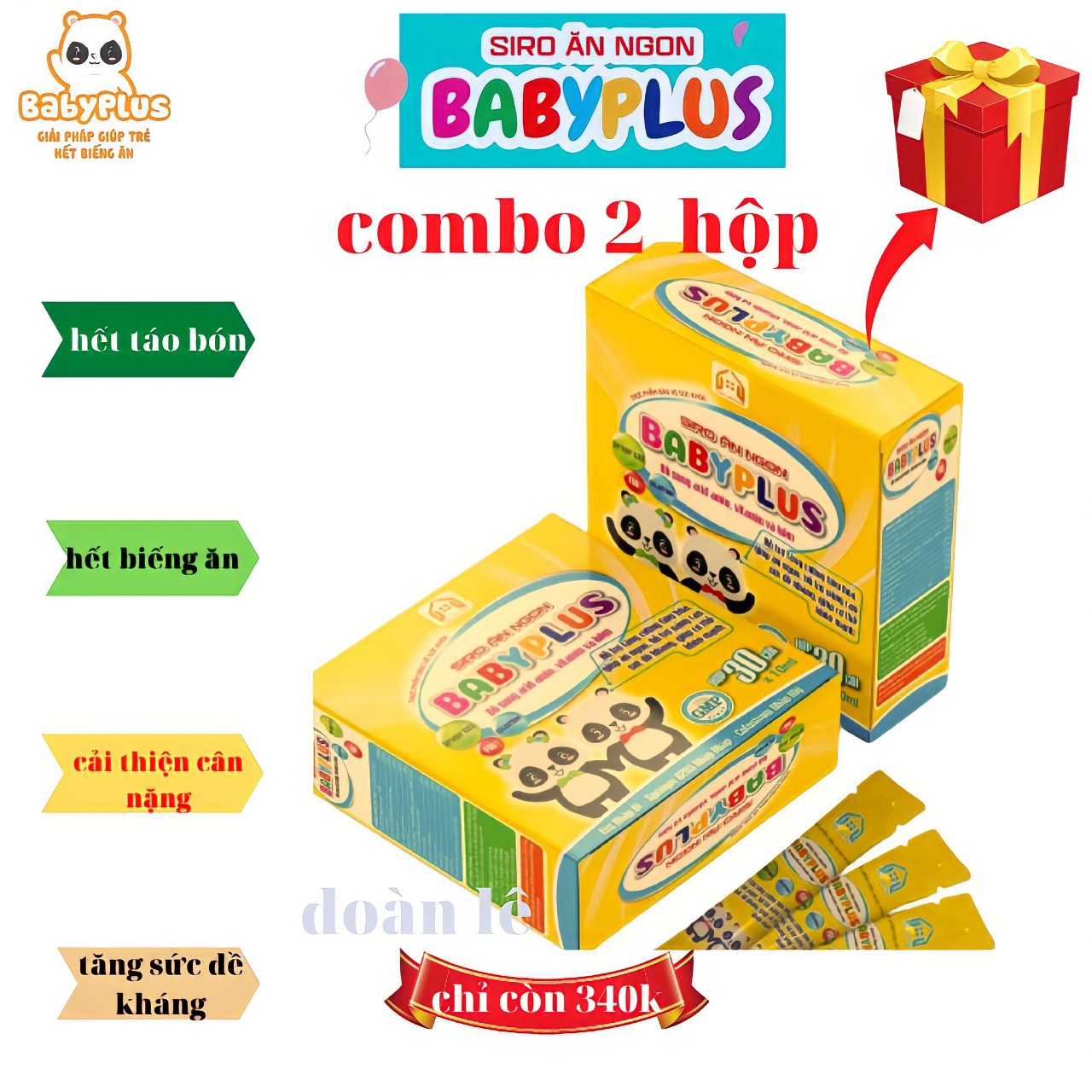 COMBO 2 HỘP-BABYPLUS-SIRO ĂN NGON