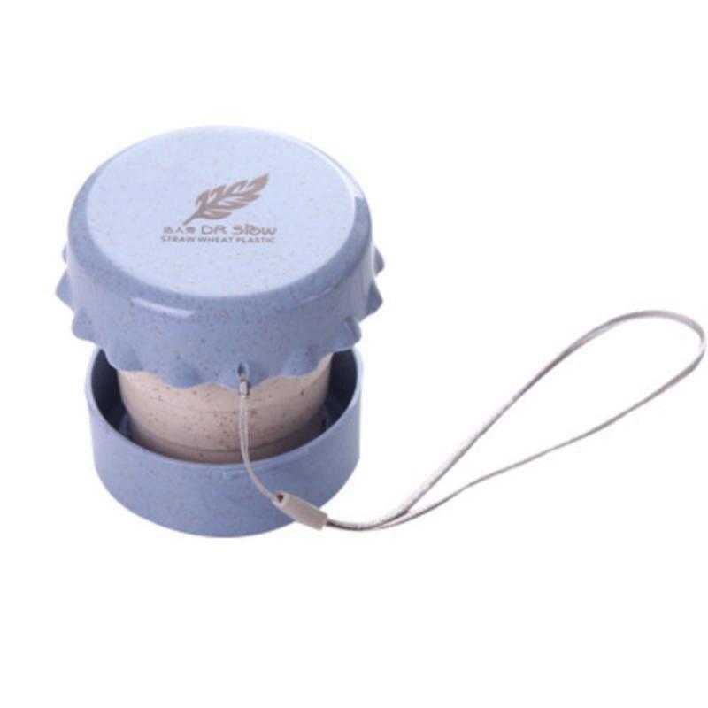 Outdoor Portable Folding Telescopic Cup with lid cover Dustproof Sport Water Cup drink coffee milk cup