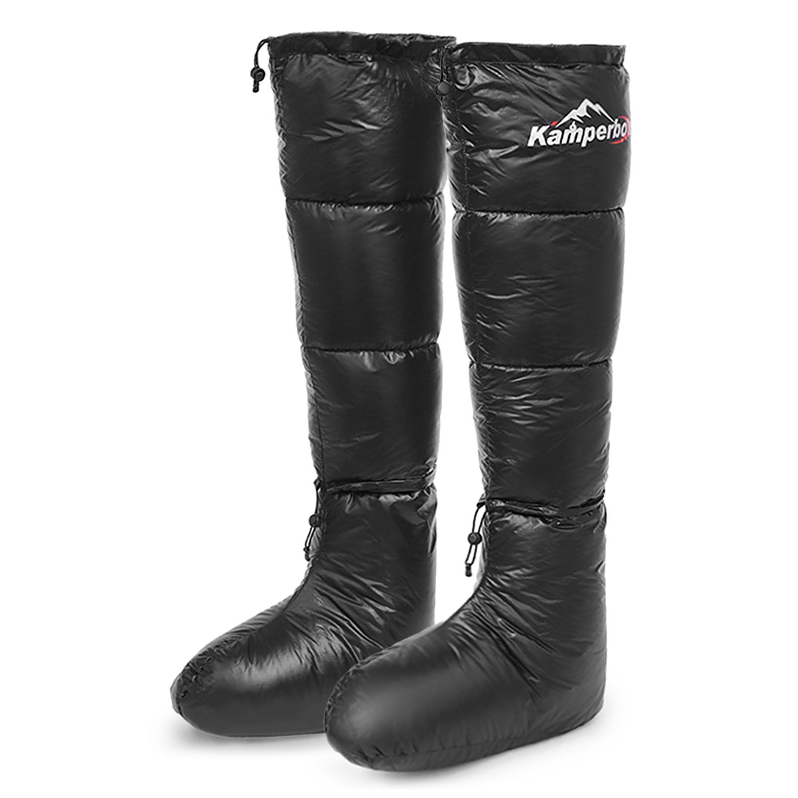 Giày Booties mùa đông ấm áp chống trơn trượt với dây rút có thể điều chỉnh kèm túi đựng
