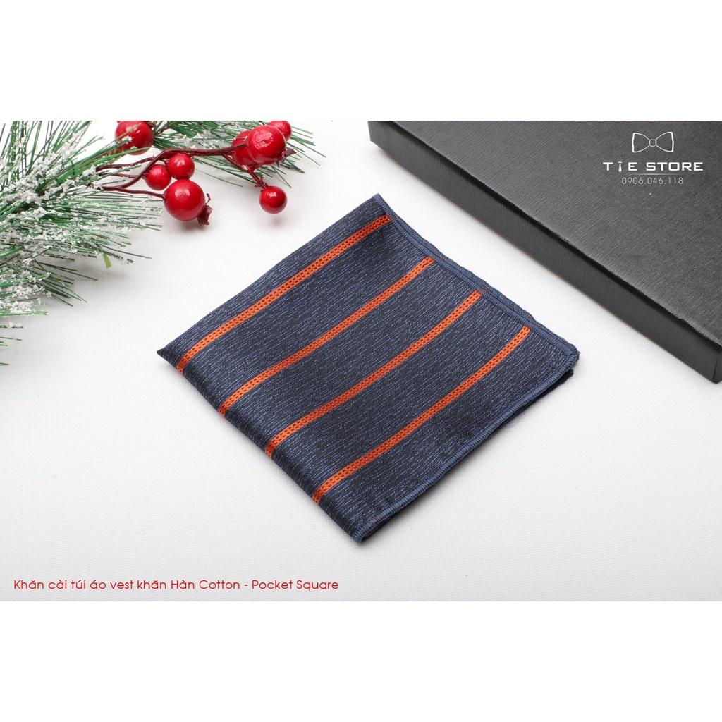 Khăn Cài Túi Áo Vest - Pocket Square, phụ kiện lịch lãm, nhiều mẫu kẻ