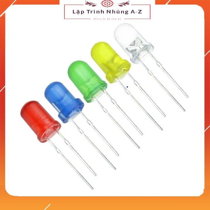 [Lập Trình Nhúng A-Z][G26] Led Phủ Màu Phi 5mm/3mm - Gói 10 Con