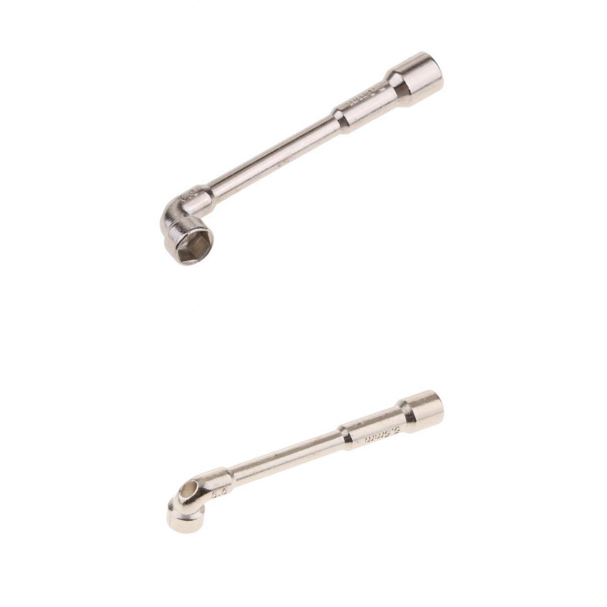 2pcs L Type Pipe Elbow Wrench Double Head Outer Hexagon Sleeves Wrench