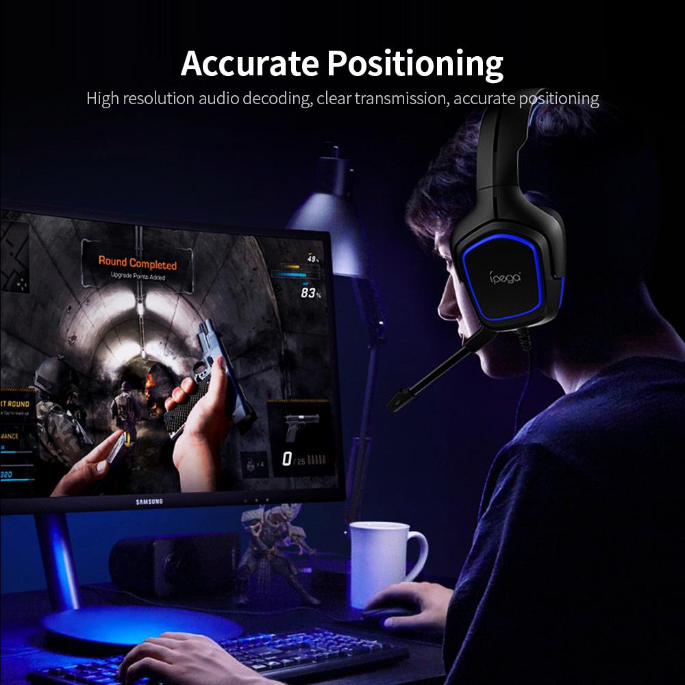 Tai nghe chơi game iPega PG-R006 có micrô độ nhạy cao Thay thế cho PC Switch PS4 CellPhone Black