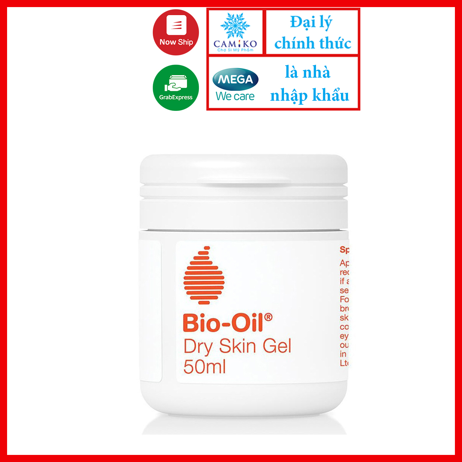 Gel dưỡng ẩm nuôi dưỡng làn da dành cho da khô Bio Oil Dry Skin Gel 200ml + tặng ngay 1 mặt nạ Dermal