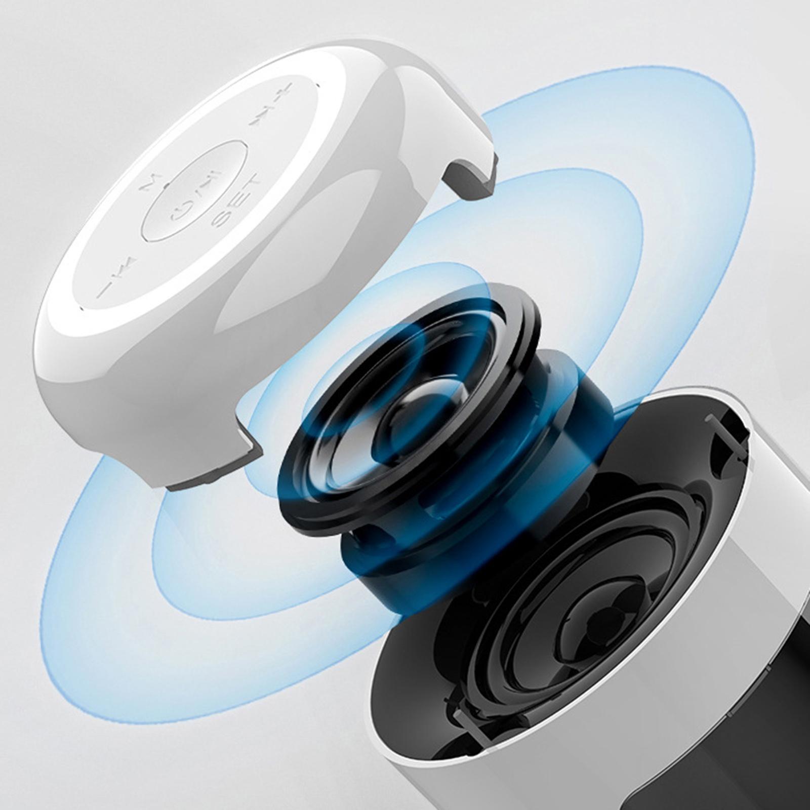 Milageto Bluetooth Loudspeaker Clock Waterproof Stereo Mini for Home