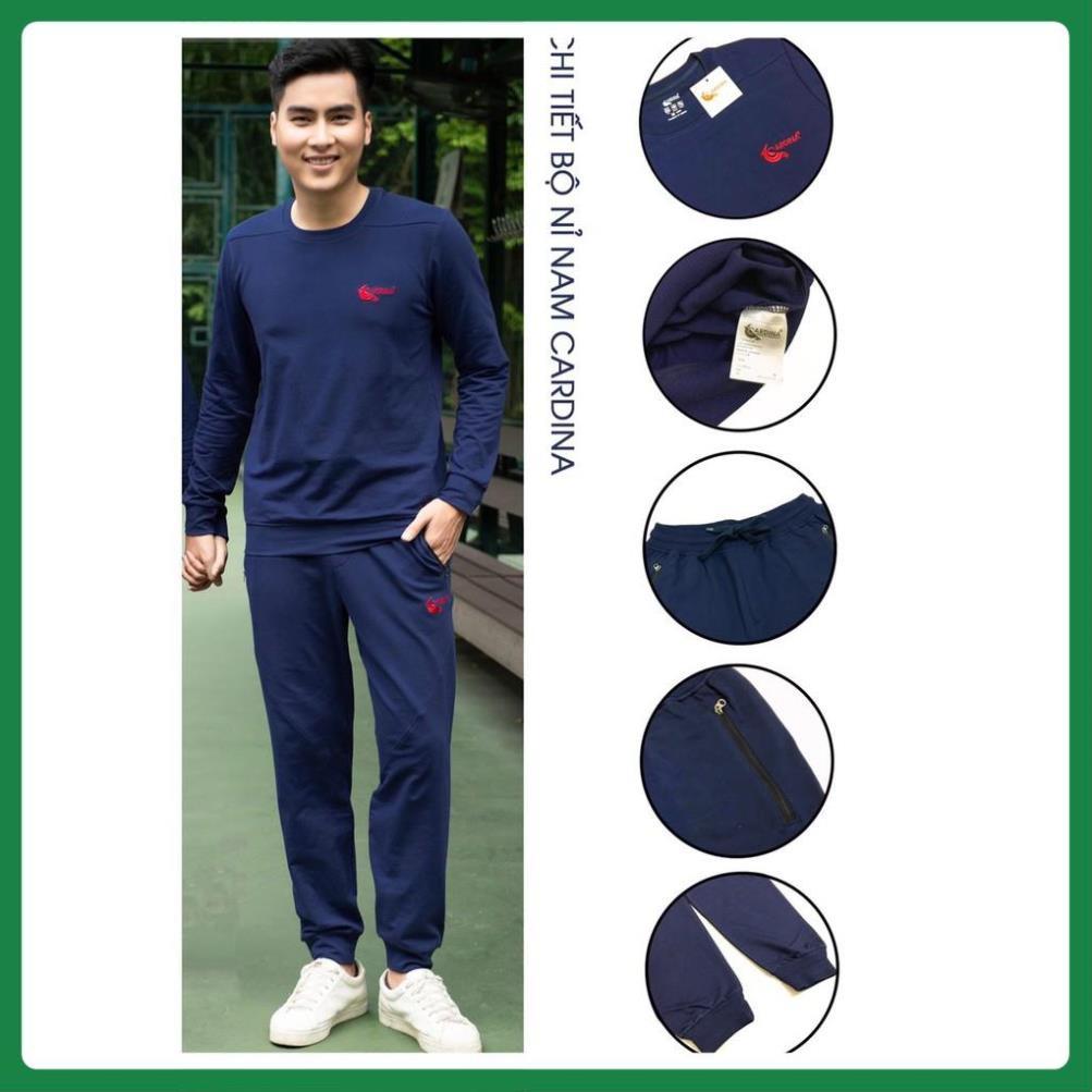 Bộ Quần Áo Thu Đông Nam, kiểu dáng thể thao, đa phong cách, sợi cotton mềm,co giãn thoải mái