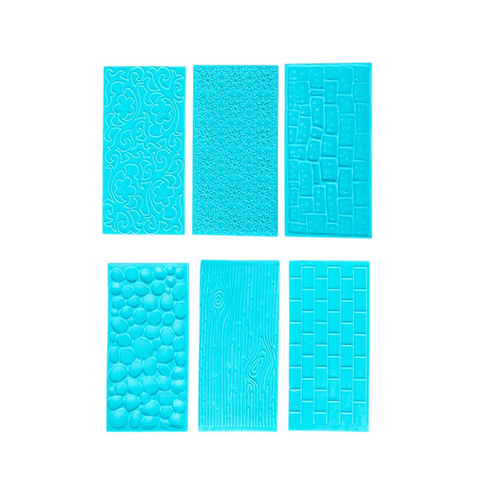6 PCS Cake Fondant Embossing Mold/Lace Embossed Cutter/Silicone Cake Border Mould for Sugarcraft Baking Mold Cake Decor Tool Cupcake Decorating
