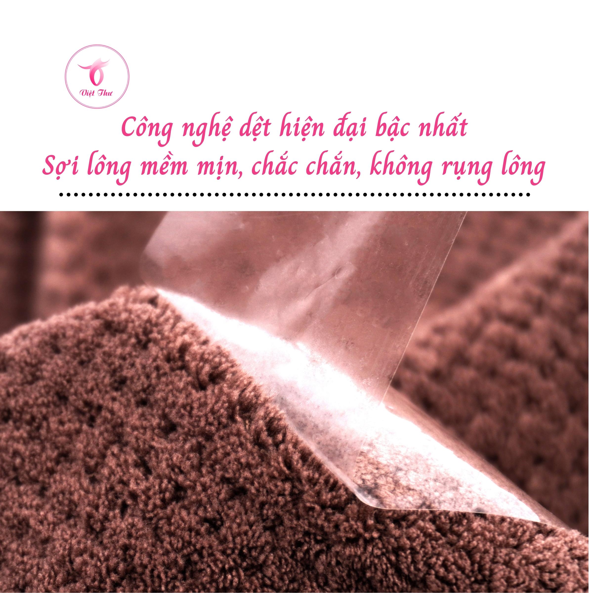 Khăn tắm lớn, khăn tắm Việt Thư sợi microfiber cao cấp công nghệ Nhật, siêu thấm nước, siêu mềm, không chất huỳnh quang - Hàng Chính Hãng