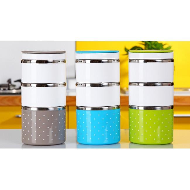 Hộp cơm giữ nhiệt 3 tầng cao cấp