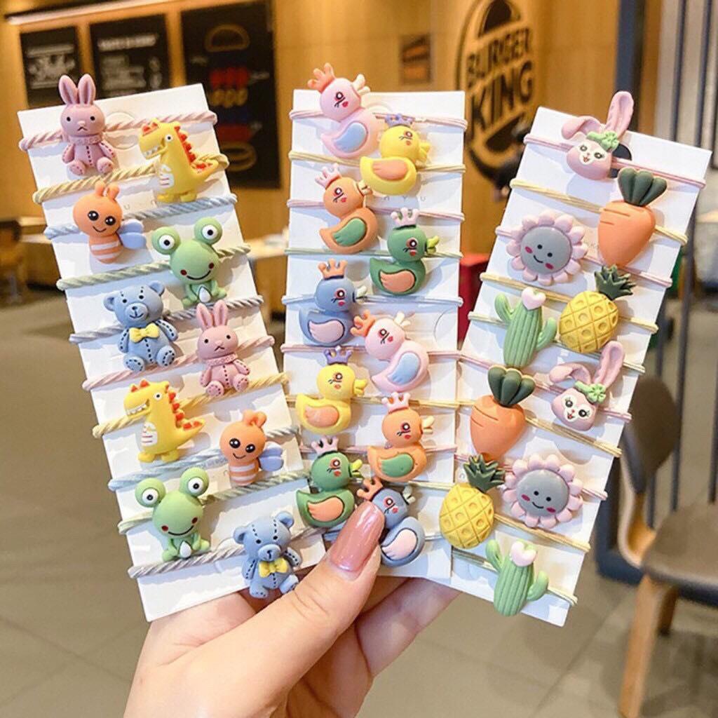 SET10 - DÂY BUỘC TÓC NHIỀU MẪU CUTE CHO BÉ YÊU - NUNAM SHOP