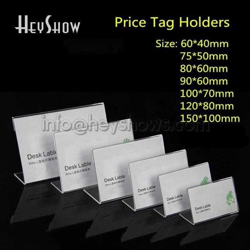 Acrylic Menu L mini, bảng giá mica, thông tin sản phẩm, kệ, bảng tên buffet mini