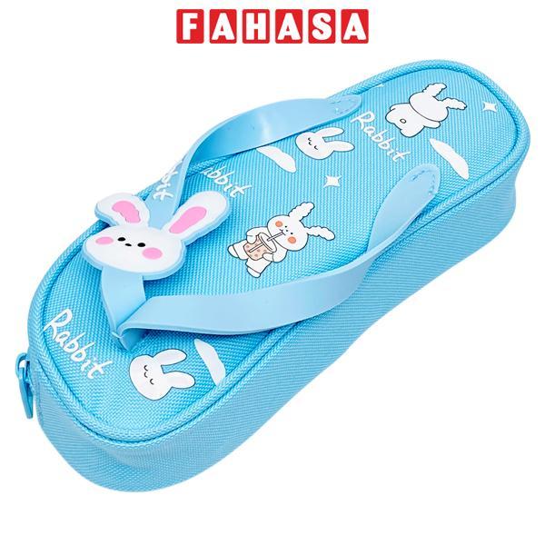 Bóp Viết Vải Hình Dép Thỏ - Yipin 17569 - Màu Xanh Dương