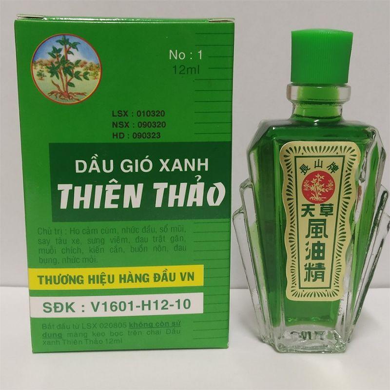 Dầu Gió Xanh Thiên Thảo 12ml/ Dầu Cao Bạch Hổ