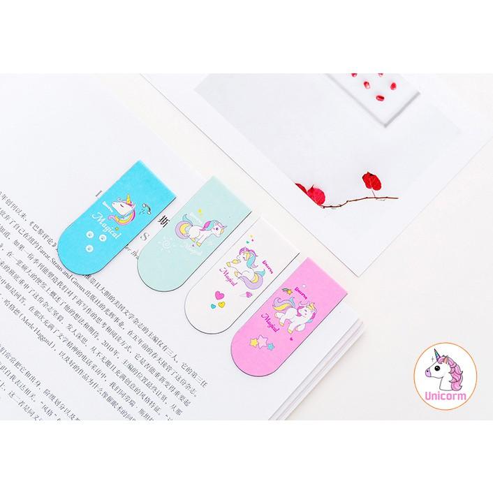 Book Mark nam châm unicorn cute (kẹp đánh dấu trang)