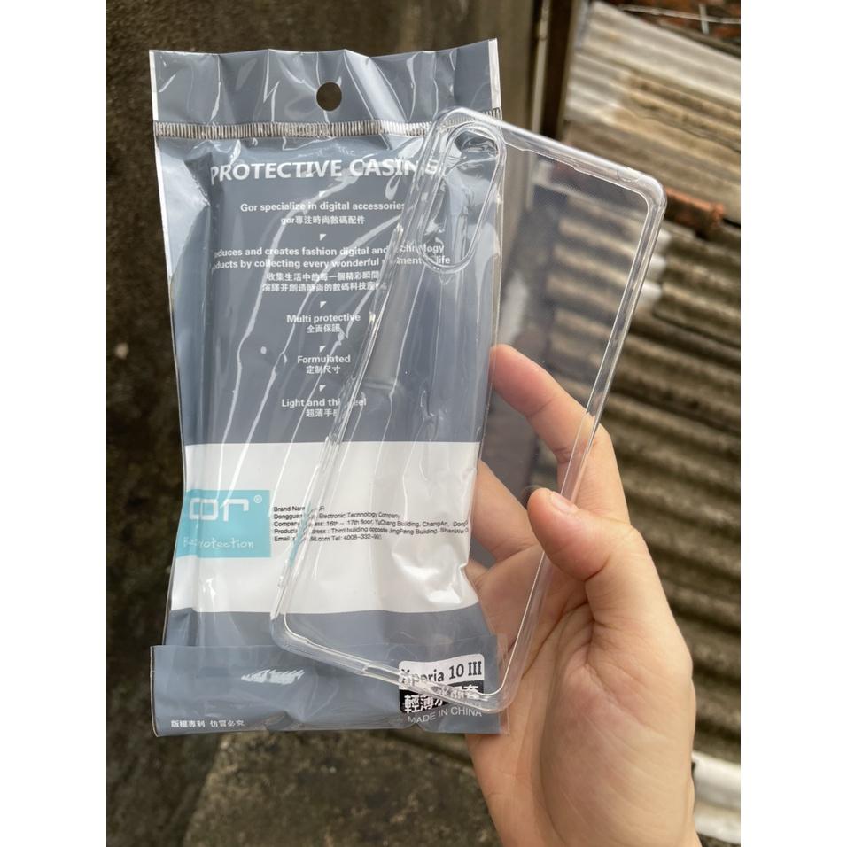 Ốp Lưng Gor cho Sony Xperia 10 III Dẻo Trong Suốt Hàng nhập khẩu