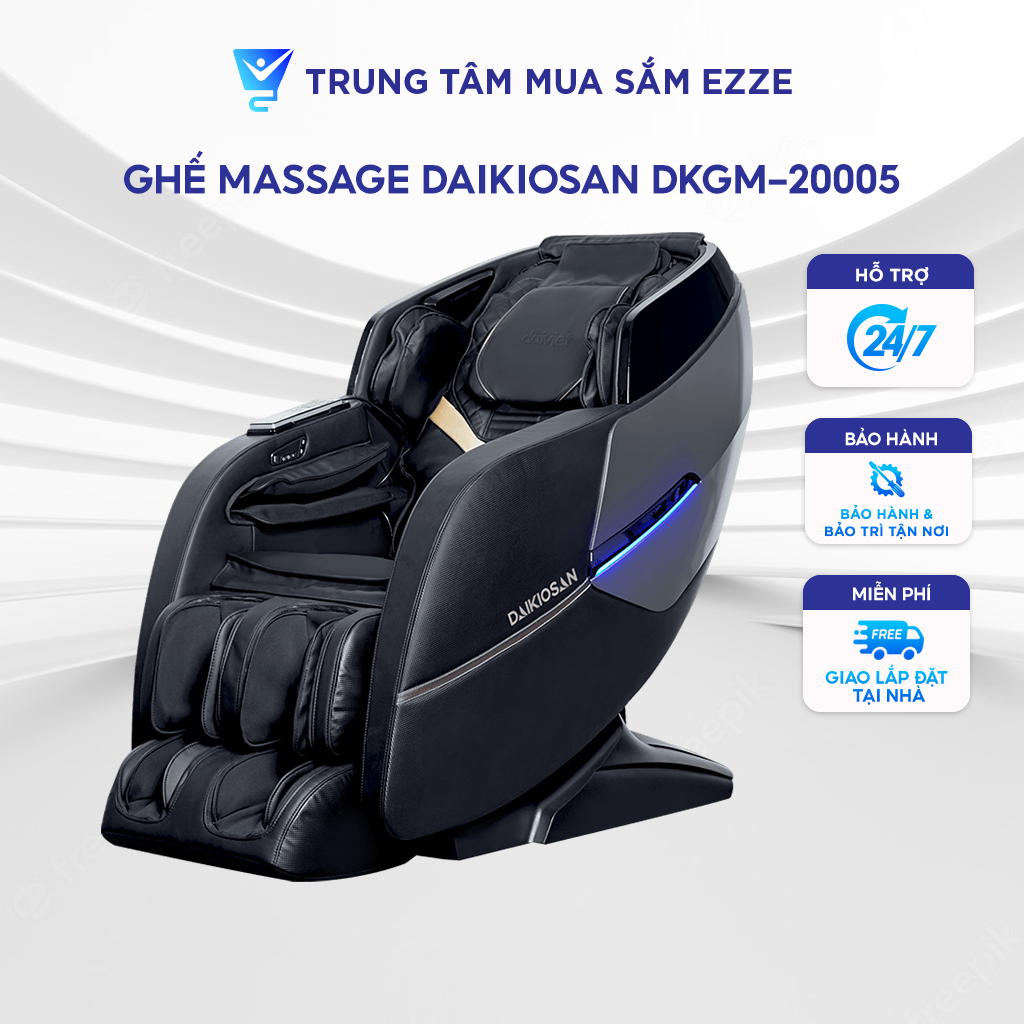 Ghế Massage Toàn Thân Daikiosan DKGM-20005 Chế Độ Không Trọng Lực, Công Nghệ AI, Scan Cơ Thể, 3D Massage