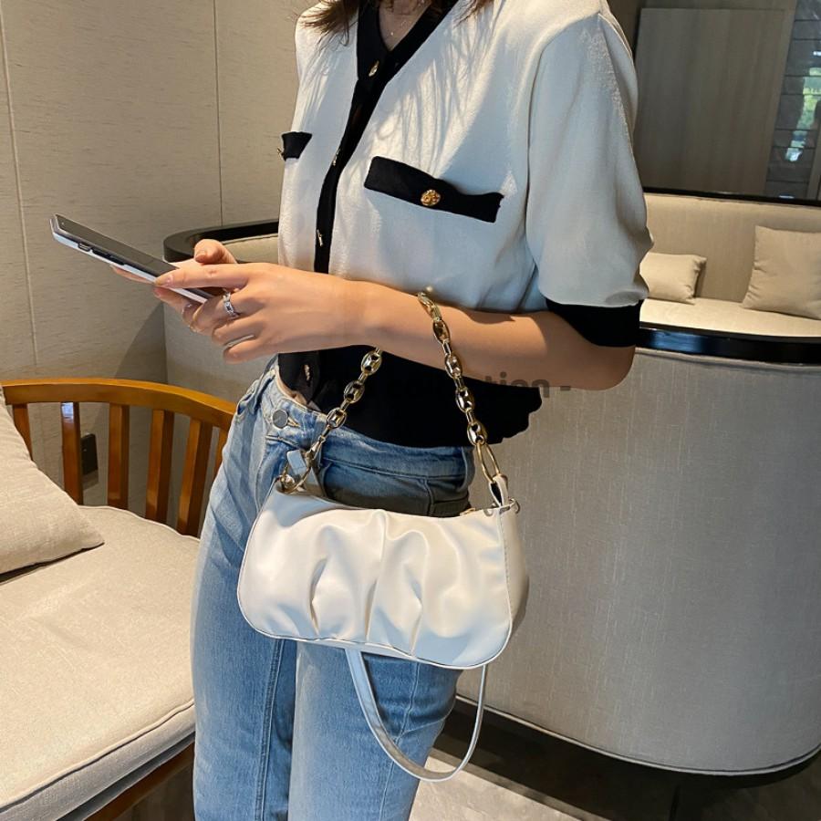 Túi Xách Niche Rento Mini Da Mềm Xếp Li Đeo Vai Hot Trend Phong Cách Châu Âu - Mã XT036