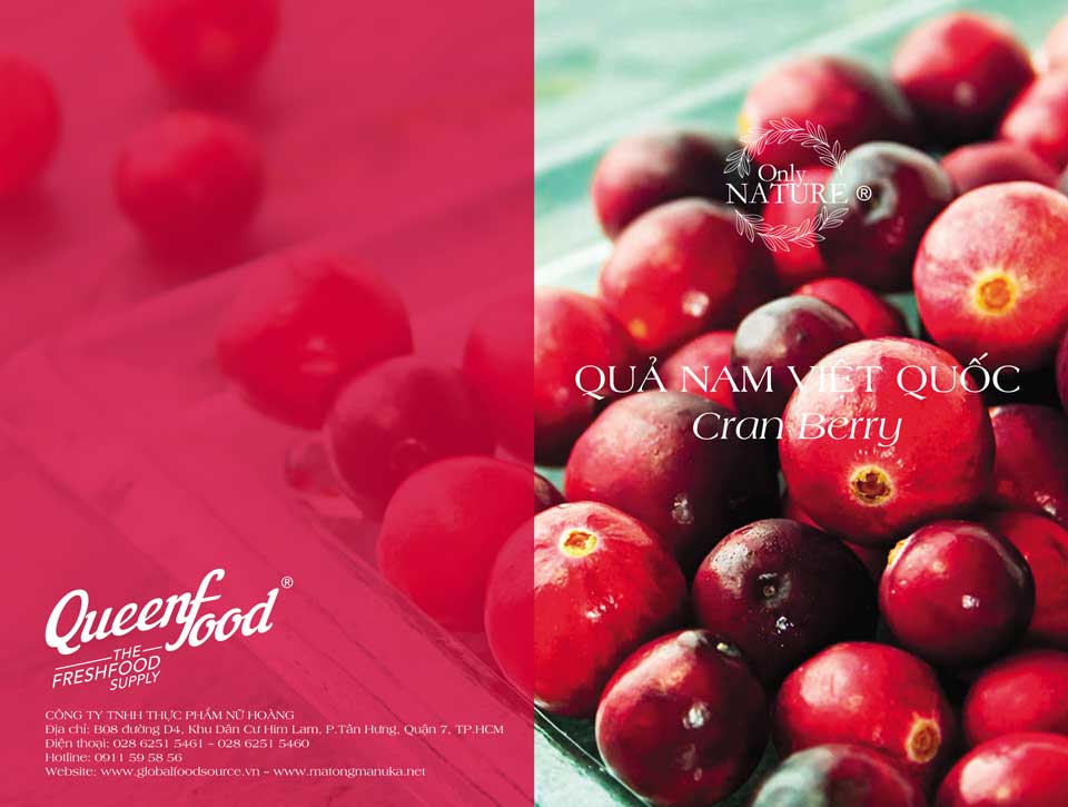 Nam Việt Quốc Sấy Khô Only Nature Dried CranBerries (450g)