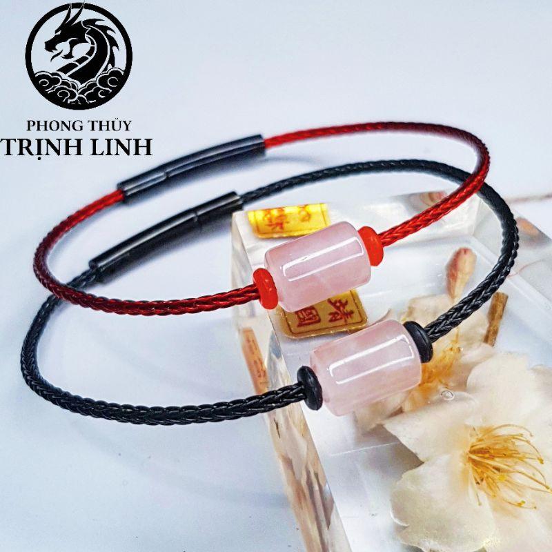 VÒNG TAY LU THỐNG HỒNG DÂY THÉP CAO CẤP