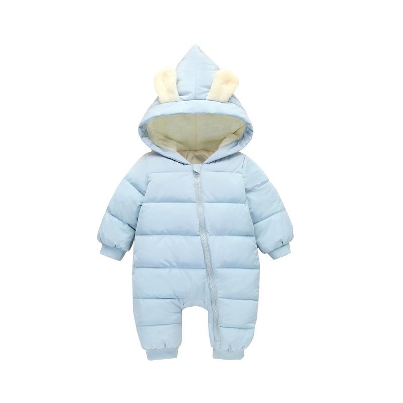 HYLKIDHUOSE Mùa Đông Trẻ Sơ Sinh Rompers Jumpsuit Sơ Sinh Có Mũ Ấm Áp Trẻ Em Ngoài Trời Rompers Trẻ Em Cho Bé Gái Bé Trai Jumpsuit