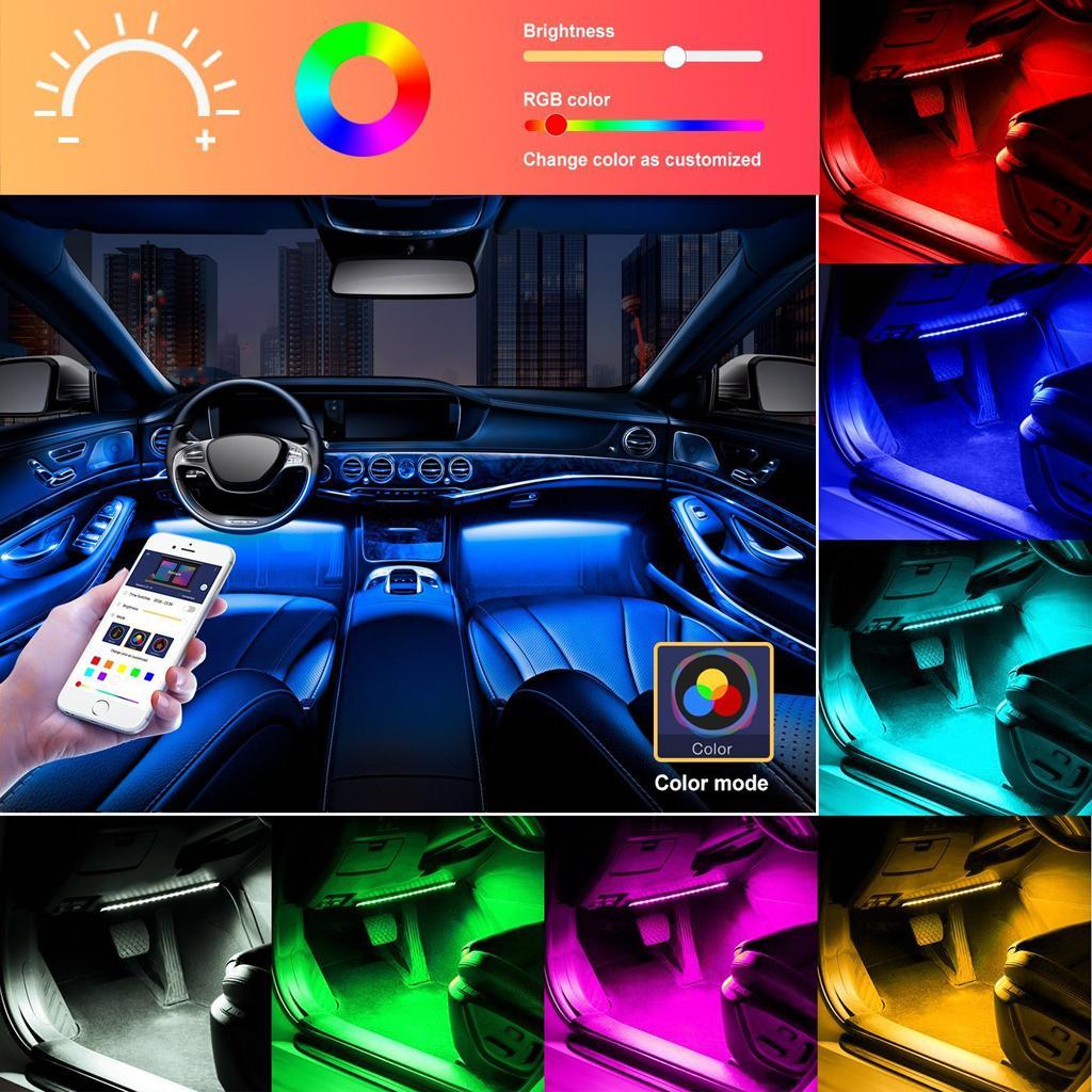 Car LED Strip Lights LED App Control Interior Lights  Function