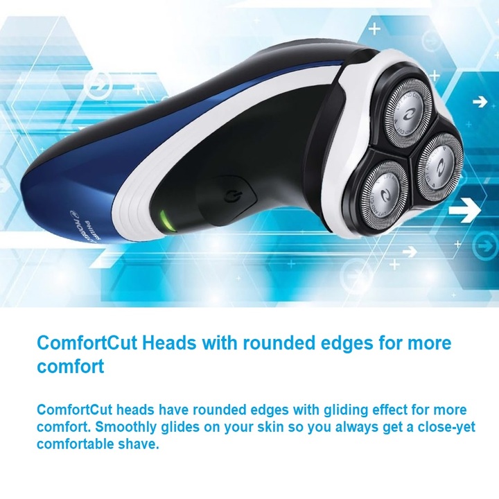 Máy cạo râu khô và ướt cao cấp Philips Norelco PT724/41 tích hợp hệ thống lưỡi cạo Super Lift & Cut, đầu Flex & Float điều chỉnh theo đường cong khuân mặt và cổ - Hàng Nhập Khẩu