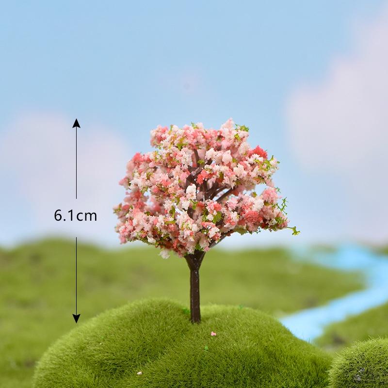 Cây có hoa giả trang trí tiểu cảnh, sân vườn, sen đá, terrarium, thiết kế cảnh quan
