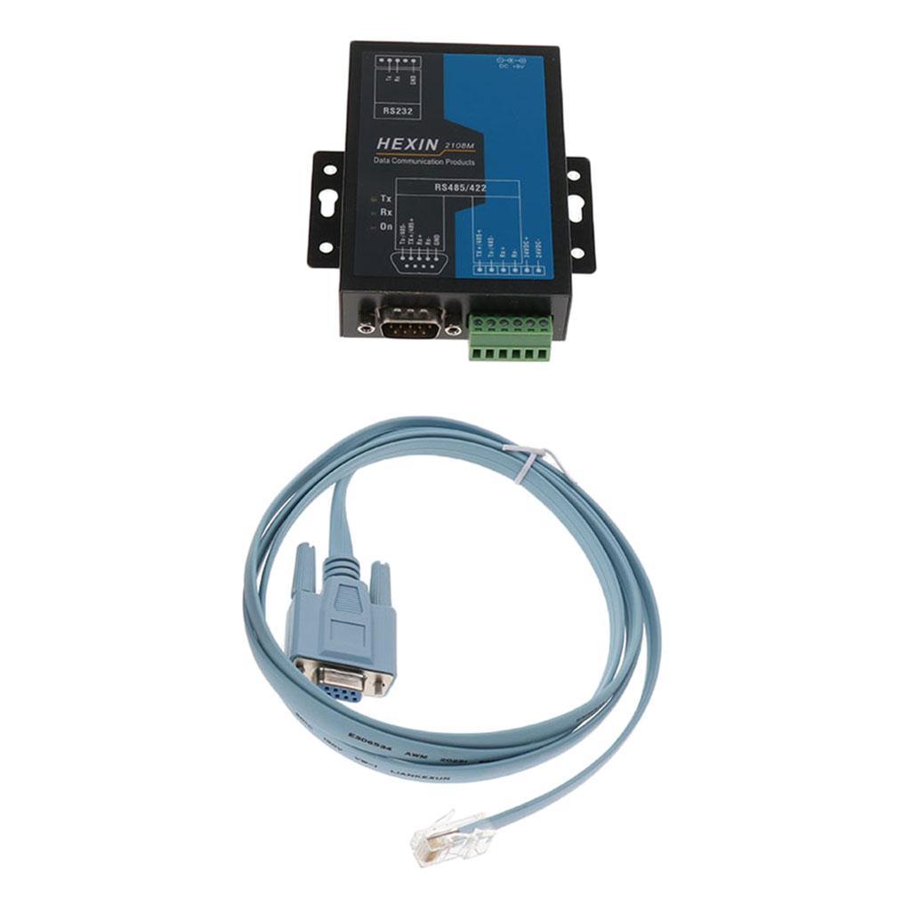 RS232 to RS422 RS485 Serial Port Converter Data Communication Adapter