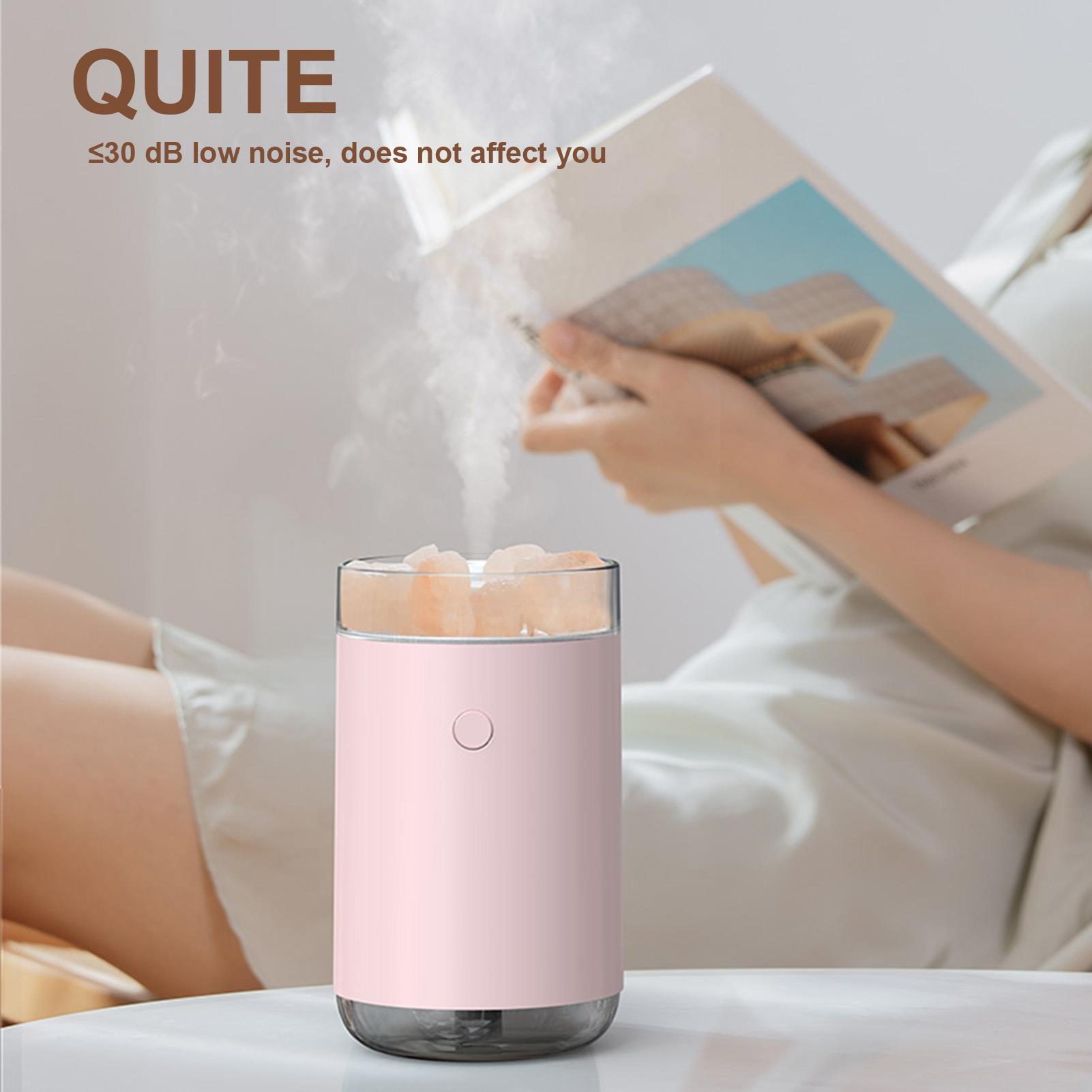 3 Trong 1 Hương Thơm Khuếch Tán Máy Phun Sương Tạo Độ Ẩm Muối Đèn 6 Màu Sắc Đèn Ngủ LED 260Ml USB Máy Lọc Không Khí Sương ẩm Cho Nhà Văn Phòng