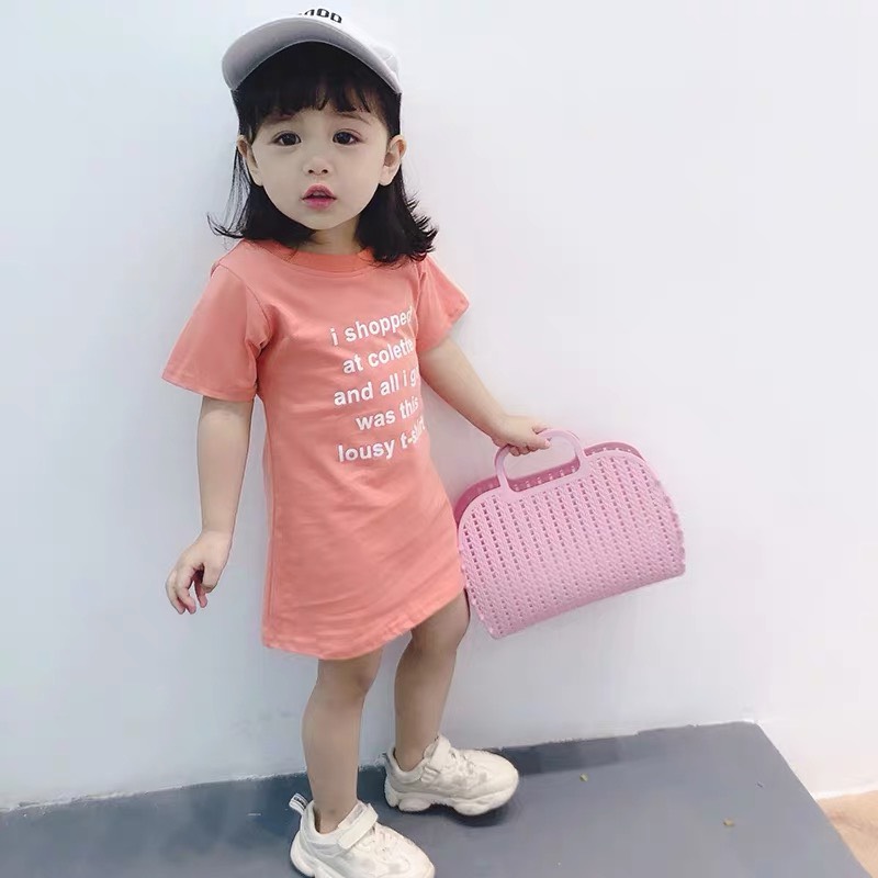 ĐẦM THUN SUÔNG BÉ GÁI THỂ THAO THUN COTTON CHO BÉ 10-40KG