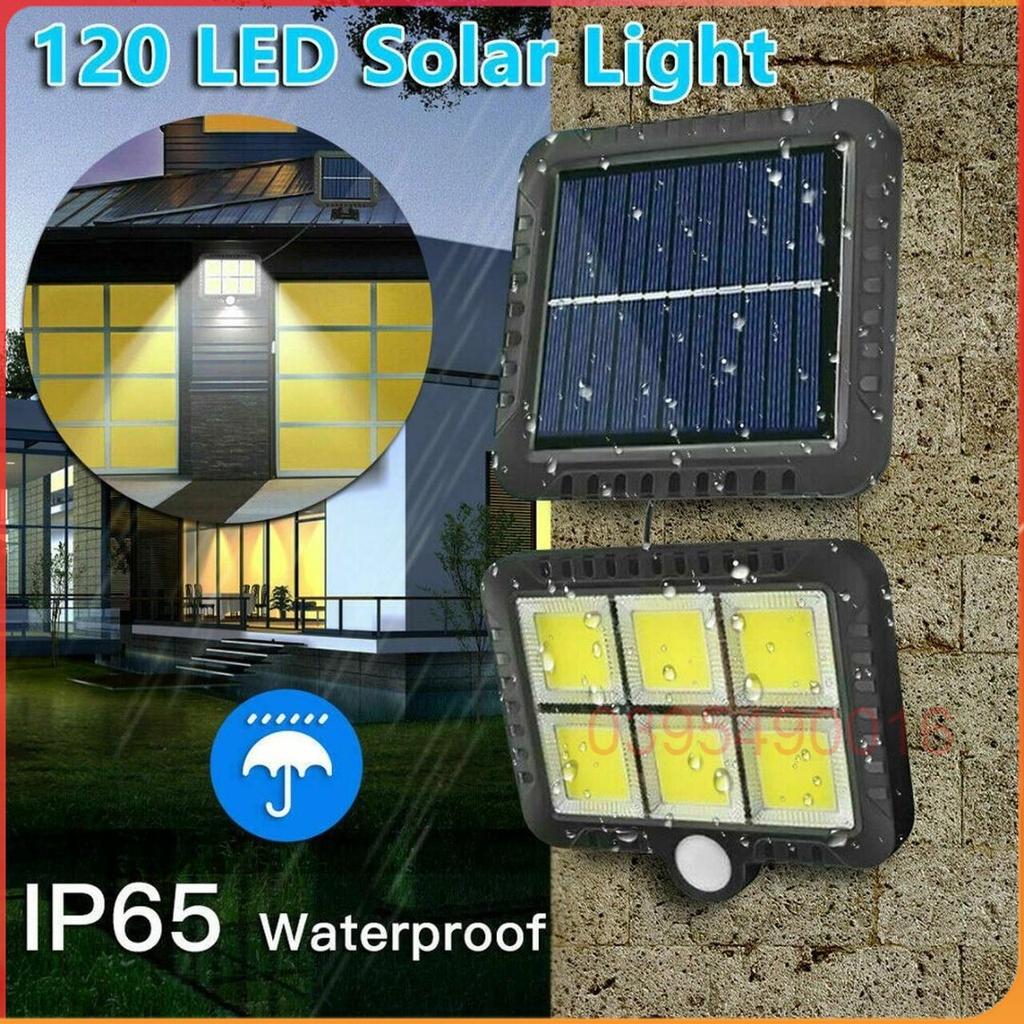 Đèn năng lượng mặt trời solar light mini Cao Cấp F120 COB Đèn Led có điều khiển cảm biến hồng ngoại chuyển động