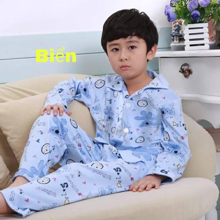 BỘ PIZAMA BÉ GÁI BÉ TRAI THUN COTTON XINH MÁT HÀNG VNXK