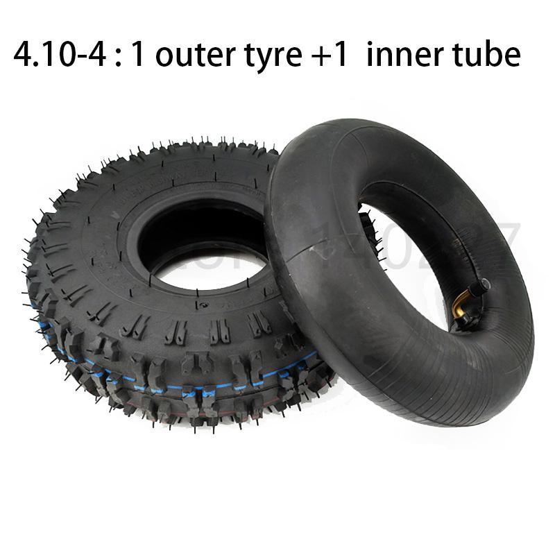 Lốp khí nén 4.10-4 Lốp ngoài 4.10/3.50-4 Ống bên trong cho ATV Quad Go Kart 47CC 49cc Chunky Fit Color: only outer tire