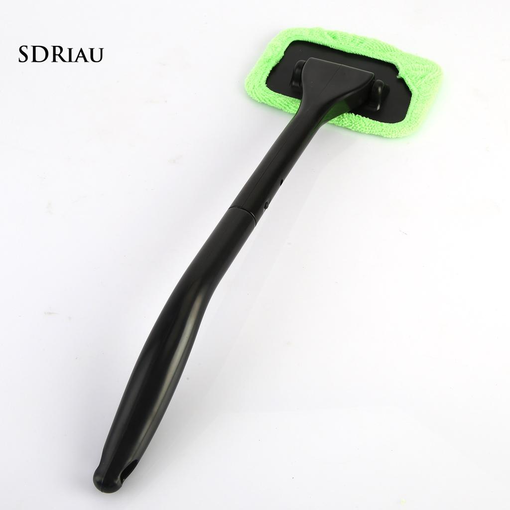 1 Bộ Bàn Chải Vệ Sinh Kính Chắn Gió Xe Hơi Tay Cầm Dài Bằng Abs Mềm Chống Mòn