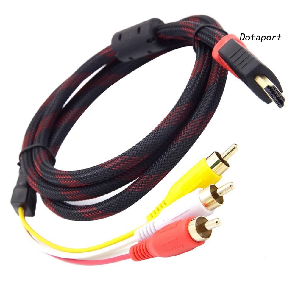 Dây Cáp Kết Nối Chuyển Đổi HDMI Sang 3 RCA AV Doenjiey M/M
