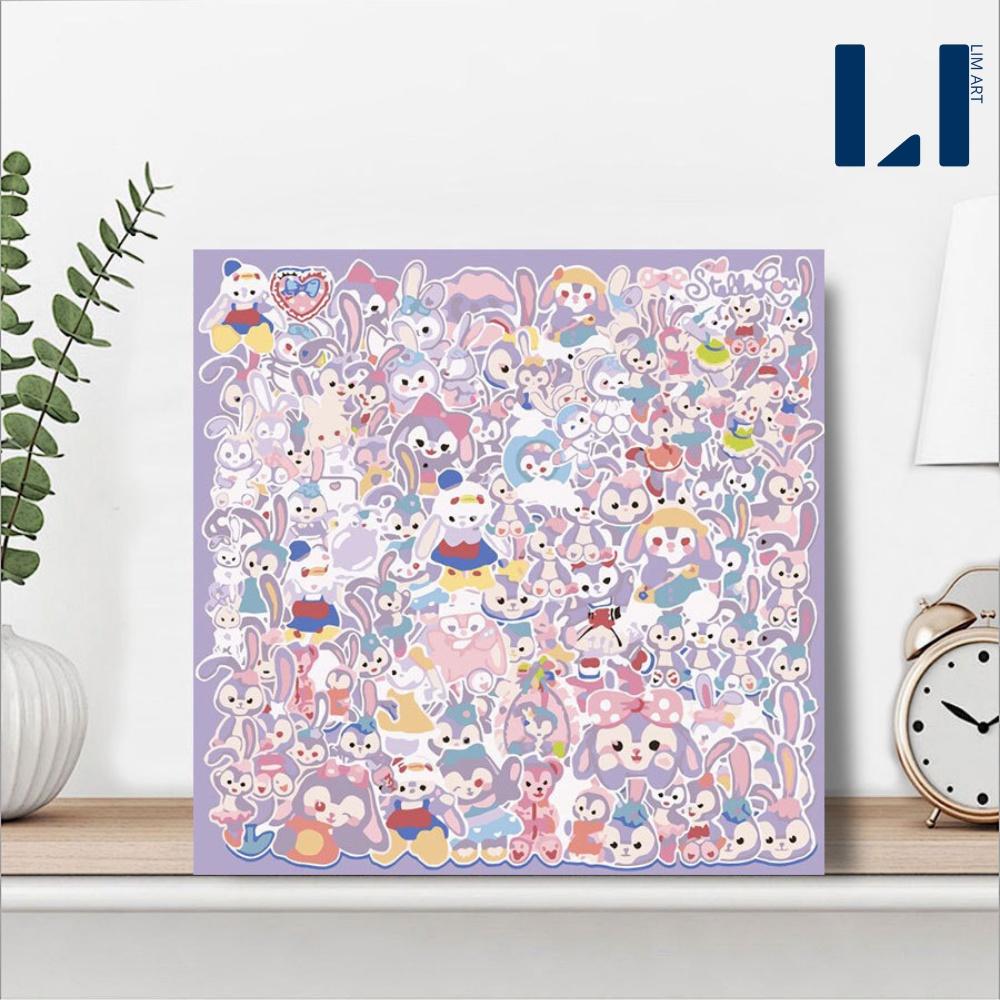 Tranh tô màu theo số hoạt hình anime size 30x30 - Tranh sơn dầu số hóa hoạt hình LIM Art