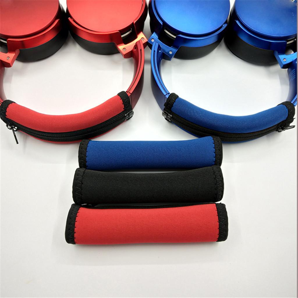Headphone Sponge Headgear Cover Set For Sony MDR-XB950 XB950BT Black + Black