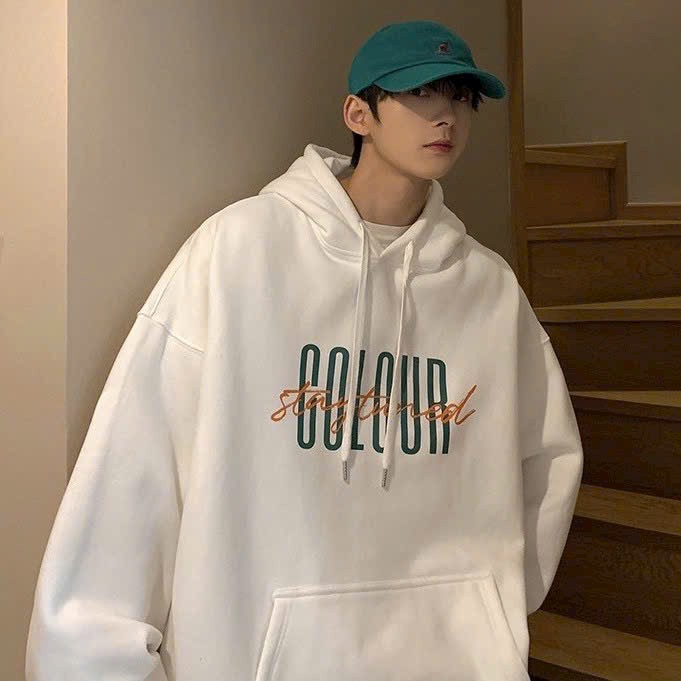 Áo khoác nỉ hoodie in logo CHỮ COLOUR tay phồng tròng đầu mũ to mềm mịn có lai tay áo,ÁO KHOÁC HOODIE NAM NỮ CHẤT VẢI NỈ CAO CẤP FORM RỘNG CÓ NÓN 2 LỚP XỊN XÒ Ulzzang Unisex dày dặn dáng oversize mặc đôi hàn quốc Chất Dày Local Brand Thời Trang Phong Cách