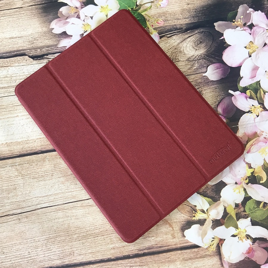 Bao da iPad pro 10.5 10.5 inch kèm khay đựng bút chính hãng Mutural – Đỏ