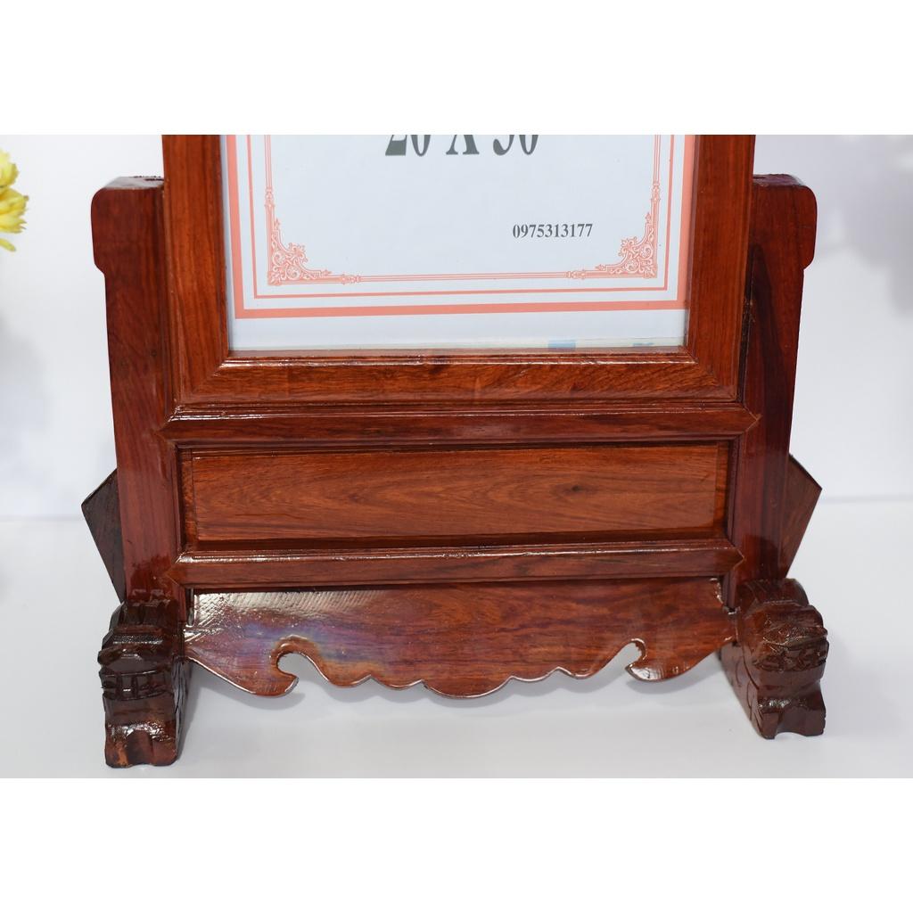 Khung hình thờ gỗ Hương trơn 20 x 30