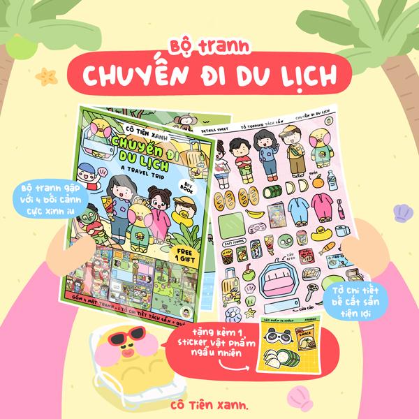 Bộ Tranh Tương Tác Cô Tiên Xanh - Chuyến Đi Du Lịch