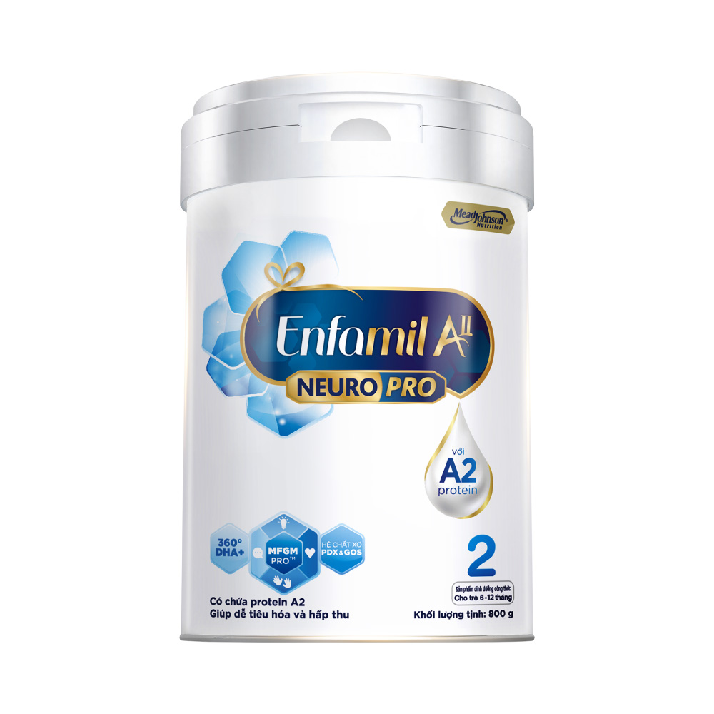 Sữa bột Enfamil A2 Neuropro 2 cho trẻ từ 6 - 12 tháng tuổi – 800g