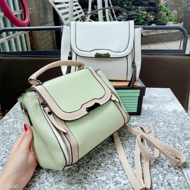 Túi Hai Khoá Phối Màu Cực Sang Trọng Dành Cho Phái Nữ ️