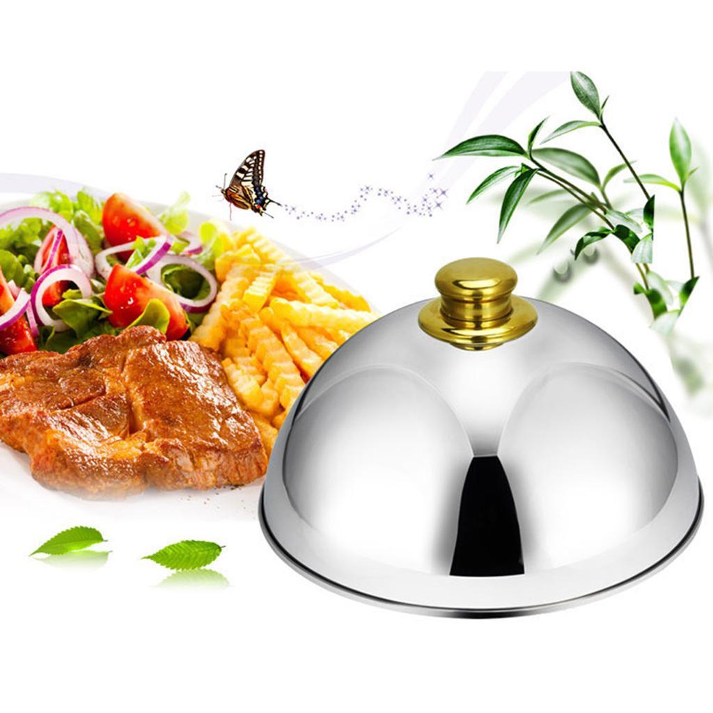 2Pcs Cheese Melting Dome Steaming Cover Serving Dish Food Cover Small