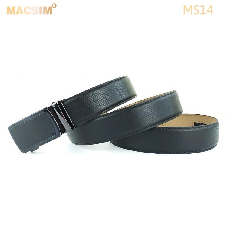 Thắt lưng nam -Dây nịt nam da thật cao cấp nhãn hiệu Macsim MS14