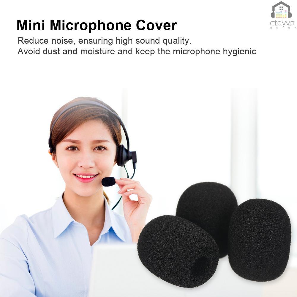 Set 20 vỏ xốp bọc đầu micro chống gió thay thế