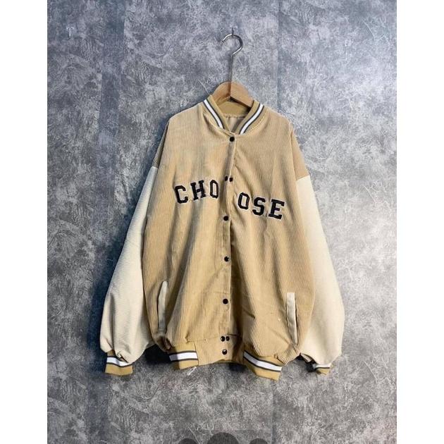 Khoác bomber nhung CHOOSE phối tay ulzanng