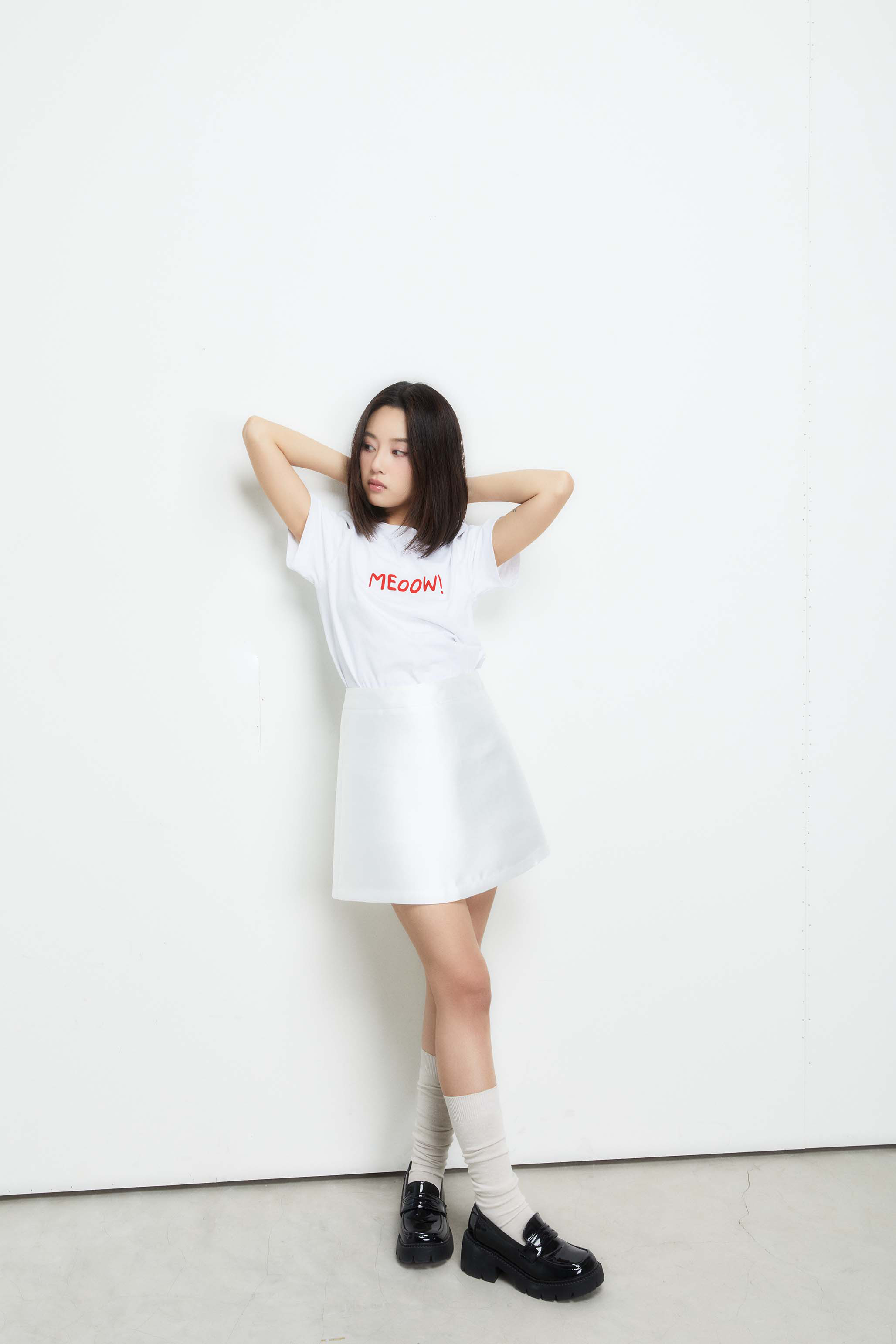 DOTTIE -Chân váy ngắn vải taffta S0147