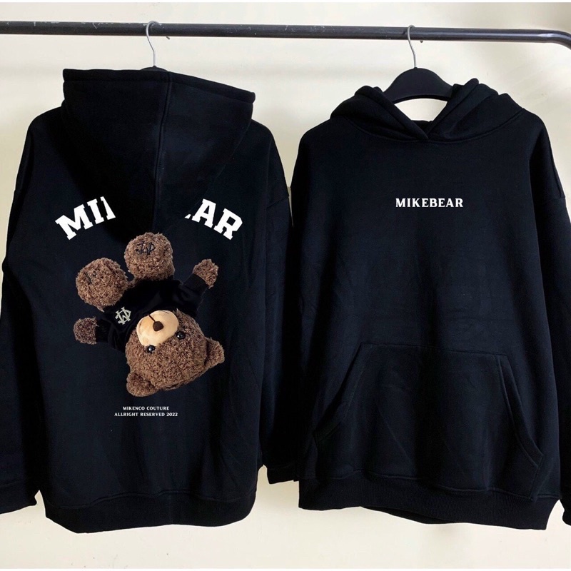 Áo hoodie gấu ngược Mikebear nỉ bông cao cấp WinBeen